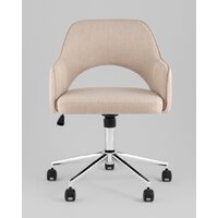 Офисное кресло Stool Group Кларк Clarkson Linen Beige (рогожка, бежевый) - Изображение №2 — Chaika Market