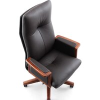 Офисное кресло Norden Vivaldi Black A 2262 black (кожа/черный) - Изображение №7 — Chaika Market