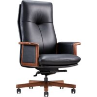 Офисное кресло Norden Vivaldi Black A 2262 black (кожа/черный) — Chaika Market