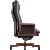 Офисное кресло Norden Vivaldi Black A 2262 black (кожа/черный) - Изображение №3 — Chaika Market