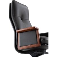 Офисное кресло Norden Vivaldi Black A 2262 black (кожа/черный) - Изображение №4 — Chaika Market