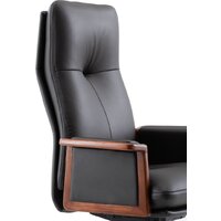 Офисное кресло Norden Vivaldi Black A 2262 black (кожа/черный) - Изображение №5 — Chaika Market