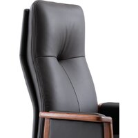 Офисное кресло Norden Vivaldi Black A 2262 black (кожа/черный) - Изображение №9 — Chaika Market
