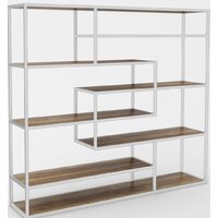 Стеллаж Hype Mebel Зиг-Заг 200x150 (белый/дуб галифакс олово) — Chaika Market