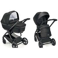 Универсальная коляска CAM Milano (2 в 1, темно-серые полосы/рама ART805T-V90S) - Изображение №8 — Chaika Market