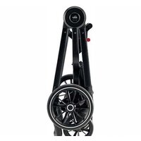 Универсальная коляска CAM Milano (2 в 1, темно-серые полосы/рама ART805T-V90S) - Изображение №5 — Chaika Market