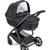 Универсальная коляска CAM Milano (2 в 1, темно-серые полосы/рама ART805T-V90S) — Chaika Market