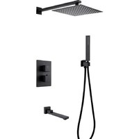 Душевая система  Abber Daheim AF8250B (черный матовый) — Chaika Market