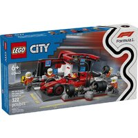 Конструктор LEGO City 60443 Пит-стоп F1 с автомобилем Ferrari — Chaika Market