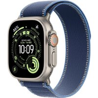 Умные часы Apple Watch Ultra 3 LTE 49 мм (титановый корпус, природный/синий, нейлоновый ремешок размера S/M) - Изображение №1 — Chaika Market