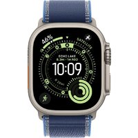 Умные часы Apple Watch Ultra 3 LTE 49 мм (титановый корпус, природный/синий, нейлоновый ремешок размера S/M) - Изображение №2 — Chaika Market