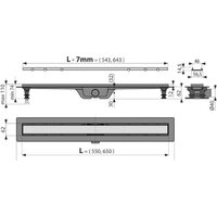 Трап/канал Alcadrain APZ19-550 - Изображение №3 — Chaika Market