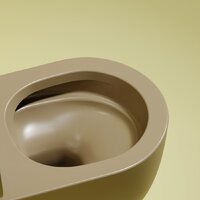 Унитаз подвесной Ceramica Nova Modena Rimless CN6063MC (капучино матовый) - Изображение №4 — Chaika Market