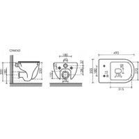 Унитаз подвесной Ceramica Nova Modena Rimless CN6063MC (капучино матовый) - Изображение №12 — Chaika Market