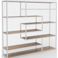 Стеллаж Hype Mebel Зиг-Заг 200x150 (белый/дуб галифакс натуральный) — Chaika Market