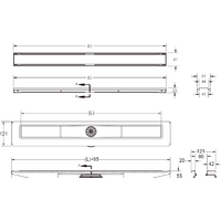 Трап/канал Berges Wasserhaus B1 Keramik 600 091117 (хром глянец) - Изображение №13 — Chaika Market