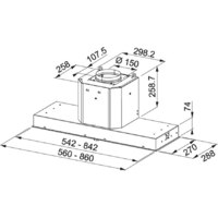 Кухонная вытяжка Franke FMY 608 BI BK 110.0456.723 - Изображение №2 — Chaika Market