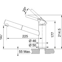 Смеситель Franke Orbit Pull Out 115.0623.057 (хром/оникс) - Изображение №2 — Chaika Market