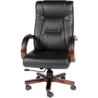 Офисное кресло Norden Консул 3158-L02 (кожа, черный) — Chaika Market