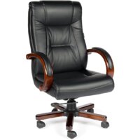 Офисное кресло Norden Консул 3158-L02 (кожа, черный) - Изображение №5 — Chaika Market