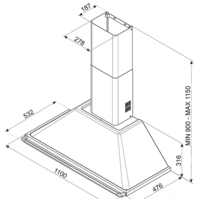 Кухонная вытяжка Smeg KT110PE - Изображение №2 — Chaika Market