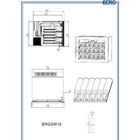 Винный шкаф Berg BRGSW18 - Изображение №4 — Chaika Market