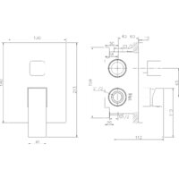 Смеситель Lauter Trim 21CK189C-516-3 - Изображение №2 — Chaika Market