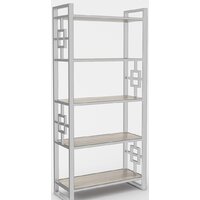 Стеллаж Hype Mebel Квадро 50x170 (белый/древесина белая) - Изображение №1 — Chaika Market