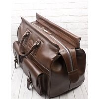 Саквояж Carlo Gattini Fabriano Premium 4008-53 (коричневый) - Изображение №5 — Chaika Market