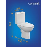 Унитаз напольный Cersanit Nature Clean On 011 3/5 DPL EO slim 65410 - Изображение №10 — Chaika Market