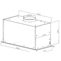 Кухонная вытяжка ZorG Star 1000 60 S-GC (черный) - Изображение №9 — Chaika Market