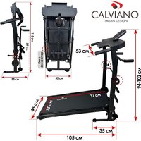 Механическая беговая дорожка Calviano BeFIT (черный) - Изображение №11 — Chaika Market