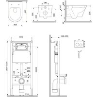 Унитаз подвесной AM.PM Prime Fit IS90151.741701 (с кнопкой смыва) - Изображение №2 — Chaika Market