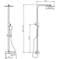 Душевая система  Abber Daheim AF8220G (золото матовое) - Изображение №3 — Chaika Market