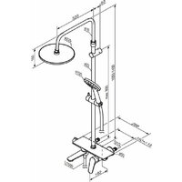 Душевая система  Damixa Jupiter 977730000 - Изображение №7 — Chaika Market