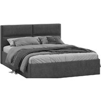Кровать Трия Глосс универсальный тип 1 160x200 (микровелюр Wellmart Graphite) — Chaika Market