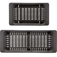 Кухонная мойка Stellar S7550NB-TU-L (нано черный, с доской) - Изображение №9 — Chaika Market