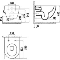 Унитаз подвесной Creavit Free FE322-34CB00E-0002+KC0903.02.0000E - Изображение №2 — Chaika Market