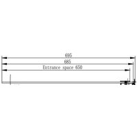 Стеклянная шторка для ванны Ambassador Bath Screens 16041101 70 - Изображение №5 — Chaika Market