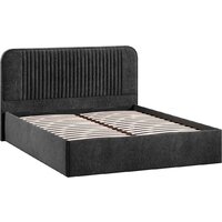 Кровать Трия Тиффани Тип 1 c ПМ и заглушиной 160x200 (микровелюр Wellmart Graphite) - Изображение №2 — Chaika Market