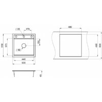 Кухонная мойка Granula KS-5002 (черный) - Изображение №4 — Chaika Market