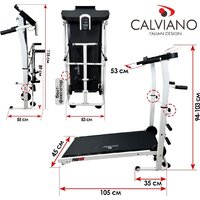Механическая беговая дорожка Calviano BeFIT (белый) - Изображение №13 — Chaika Market