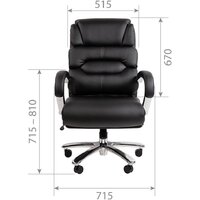 Офисное кресло CHAIRMAN 409 (экопремиум черный) - Изображение №4 — Chaika Market