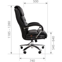 Офисное кресло CHAIRMAN 409 (экопремиум черный) - Изображение №5 — Chaika Market