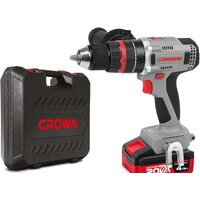 Ударная дрель-шуруповерт Crown CT21093HMX-4 BMC (с 2-мя АКБ, кейс) — Chaika Market