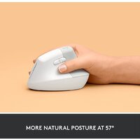Вертикальная мышь Logitech Lift (белый) - Изображение №3 — Chaika Market