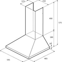 Кухонная вытяжка Krona Janna T 600 black PB КА-00008447 - Изображение №13 — Chaika Market