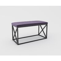Банкетка Hype Mebel Куб (черный/фиолетовый) — Chaika Market