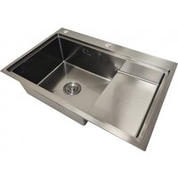 Кухонная мойка Stellar S6550NB-TU-L (нано черный, с доской) - Изображение №7 — Chaika Market