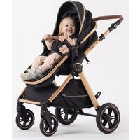 Универсальная коляска Rant Basic Roller Gold RA161 (2 в 1, black) - Изображение №35 — Chaika Market